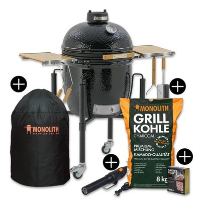 Monolith Starterset ONE.55 Keramikgrill mit Gestell inkl. Zubehör-Starterpaket
