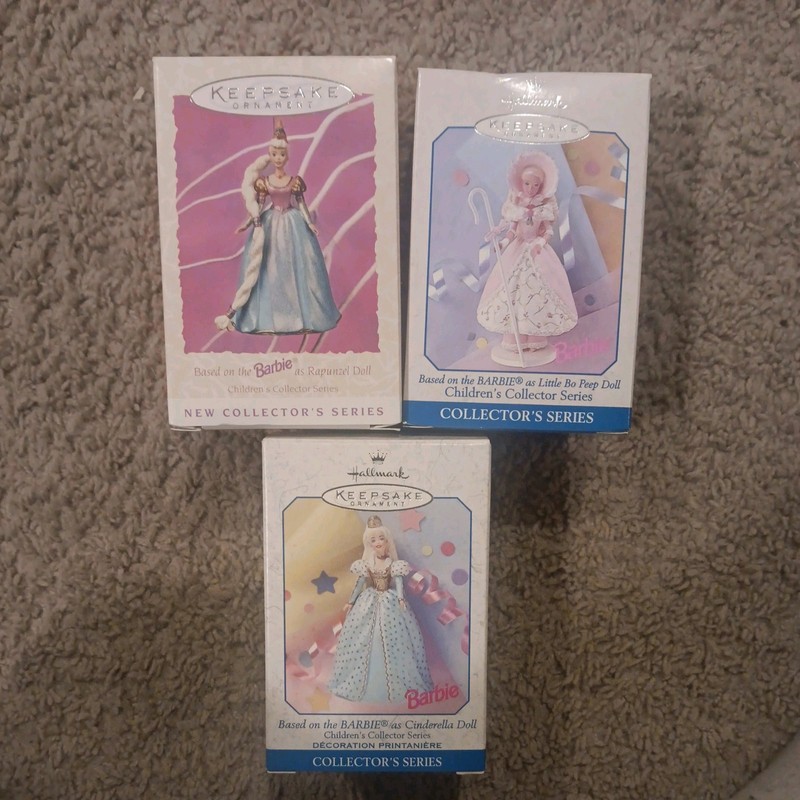 Hallmark Keepsake Barbie Children's Collectors series full set of 3 1997-1999
