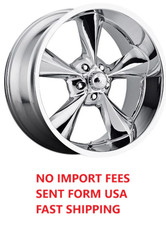 Bg Rod Works Old School Wheel 17x7 Chrome Mustang 1965-1973