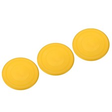 3Pcs 7 Inch Flying Disc Soft Waterproof for Outdoor Playing Sport Game Yellow