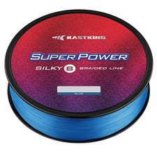 Kastking Superpower Silky8 Braided Fishing Line Blue 8 Strands 50 Lb 500 Yds