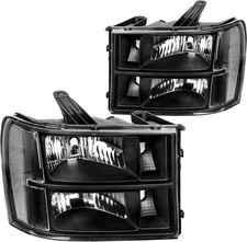 Pair Headlights For 2007-2013 Gmc Sierra 1500 2500hd 3500hd Headlamps Lr Pair Headlights For 2007-2013 Gmc Sierra 1500 2500hd 3500hd Headlamps Lr
