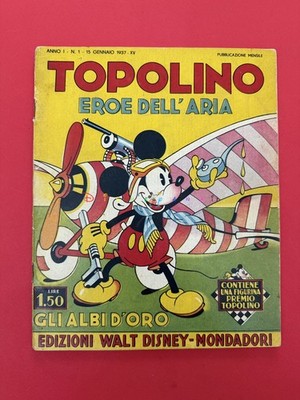   Disney Golden Albums No. 1 - MICKEY MOUSE HERO OF THE AIR - 1937 - DISNEYANA.IT  