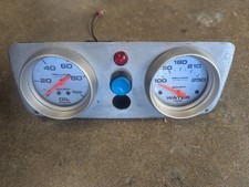 Autometer Two Gauge Panel Pro-comp Ultra Light Oil Water 2-58 With Button