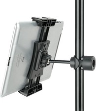Adjustable Tablet Holder for Mic Stand, Fits 4.7" to 12.9" Devices