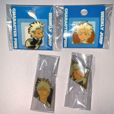 Used_BLEACH Weekly Jump Character Pins - Toshiro Hitsugaya & White Ichigo Set