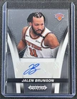 JALEN BRUNSON 2024-25 PANINI PRIZM BLACK #FB-BRU FLASHBACK SIGNATURES AUTO