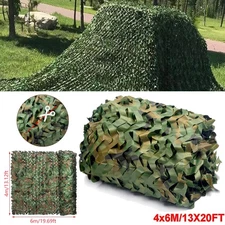 4m x 6m Camping Camouflage Netting Military Camo Sunshade Mesh Hunting Car Cover