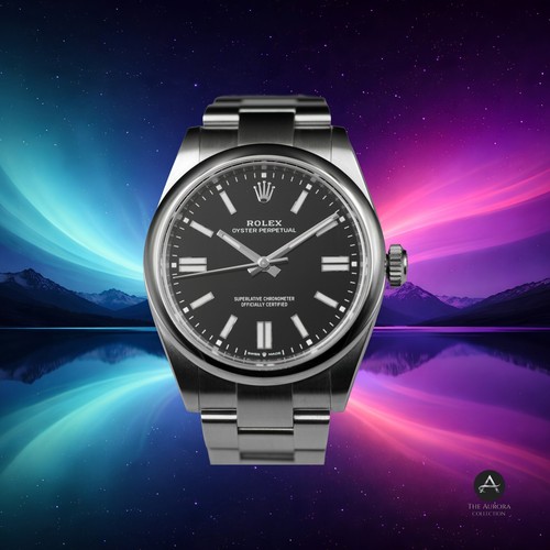2025 Rolex Oyster Perpetual 41MM Black Dial Oyster Bracelet (134300)