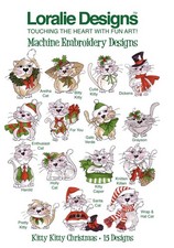 Loralie Design Embroidery Kitty Kitty Christmas 15 Designs USB/FLASH DRIVE