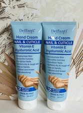 2-Pack DELFANTI NAIL CUTICLE HAND CREAM w/ VITAMIN E HYALURONIC ACID