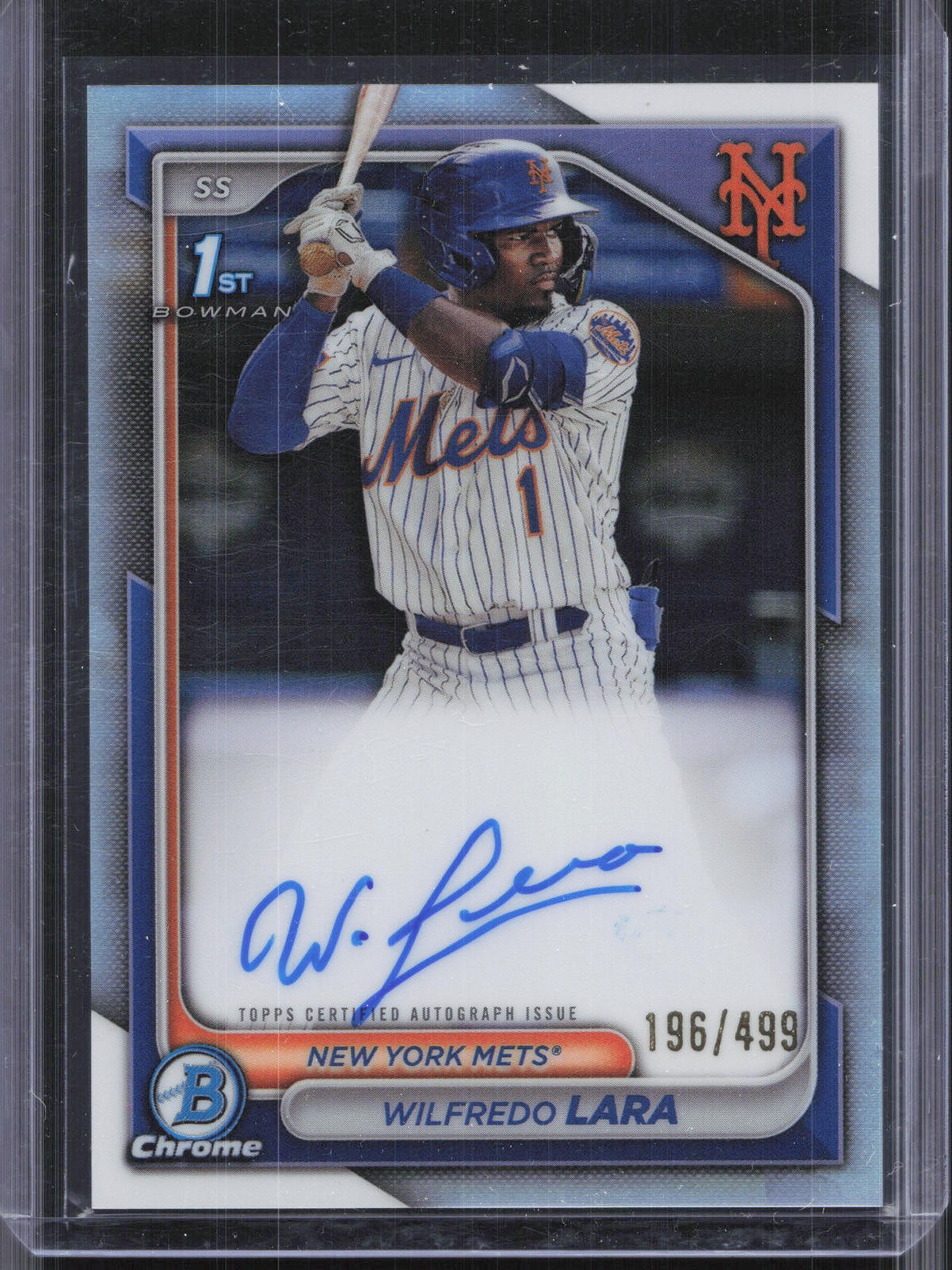 2024 Bowman Chrome #CPA-WL Wilfredo Lara 1st Refractor Auto #/499