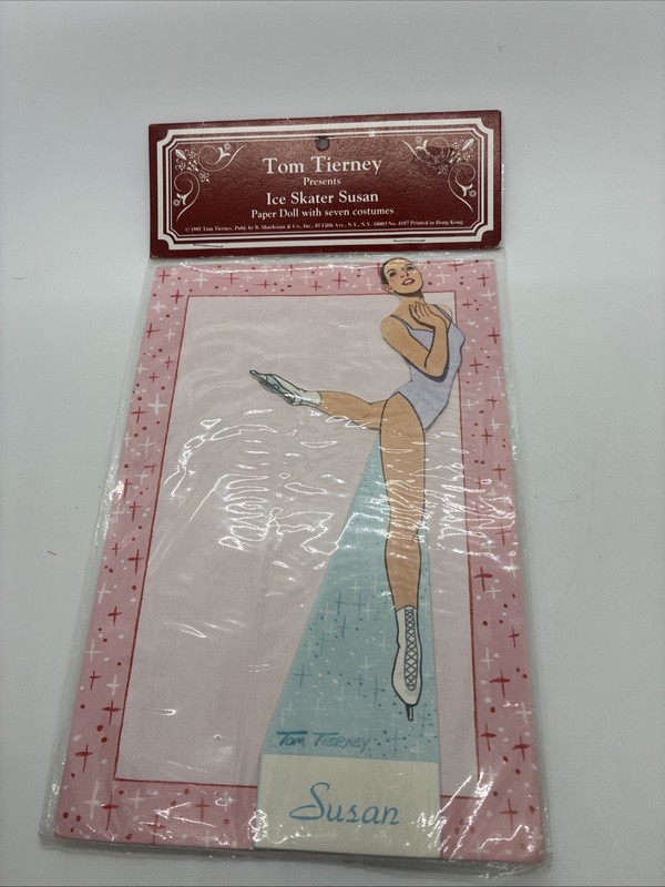 1995 TOM TIERNEY PAPER DOLL BOOK: ICE SKATER Susan- Unopened