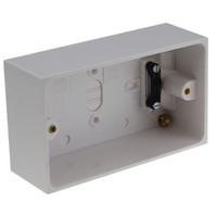 Kenable Unterputz Abzweigdose Back Box 2-Fach 47Mm Weiß Erdung Kabelhalter