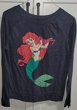 Little Mermaid Long Sheeve T-Shirt Women's Size Small Ariel Disney Princess Tee