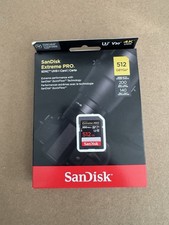 SanDisk SD SDXC Card Extreme PRO 512GB Class 10 V60 U3 4K Memory Card 280MB/s