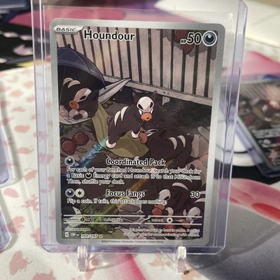   Houndour 204/197 Illustration Rare Obsidian Flames LP/NM Pokémon TCG  