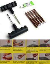 Kit gommista x riparare bucature su pneumatici gomme ruote auto e moto Bucatura