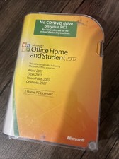 Microsoft MS Office 2007 Home and Student Disc and Product Key In Original Case