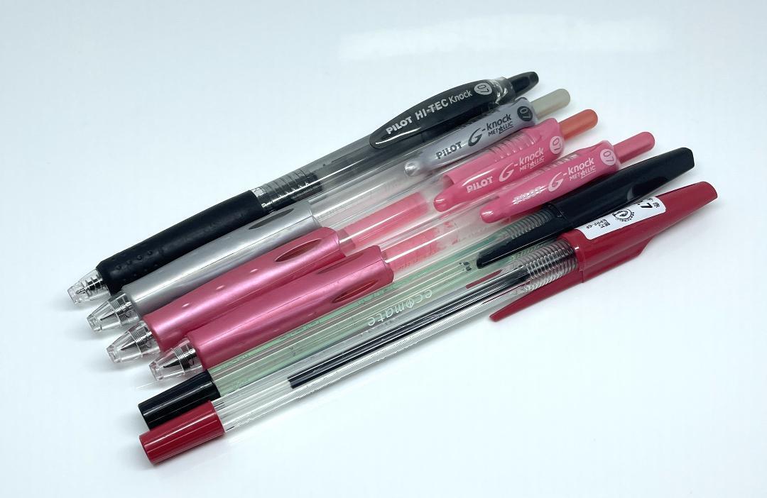 Pilot Ballpoint Pen G-Knock Etc. 6 Piece Set Out Of Print Spinner