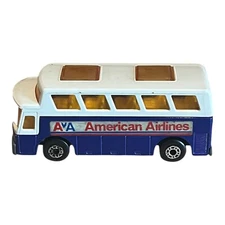 Vintage Matchbox Car American Airline AA #65 Airport Coach Bus
