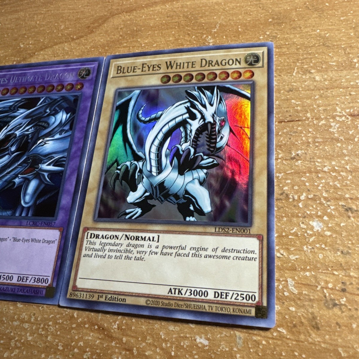 🔥 Yugioh Blue-Eyes Ultimate Dragon LCKC-EN057 SECRET & White