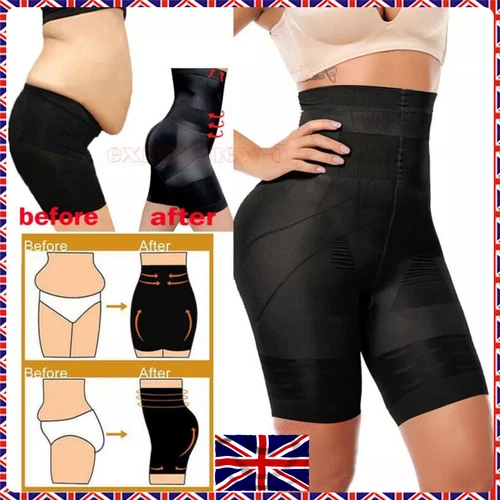 Women's Tummy Control Slimming Shapewear High Waist Body Shaper Shorts Knickers - Bild 1 von 16