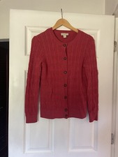 Appleseed's Woman's Petite PS Cardigan Sweater Long Sleeves Cable Knit