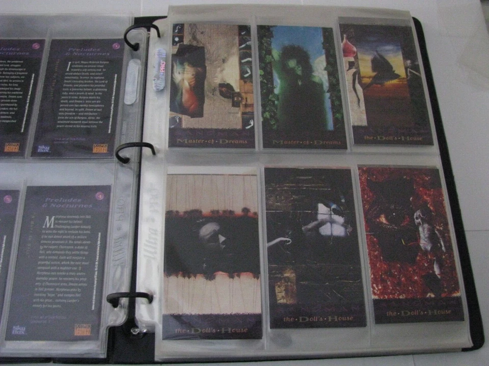 DC Vertigo & Sandman Complete Trading Card Sets 90 + 90 + Binder + Promo Cards - Image 3 of 4