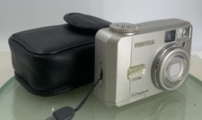 Pentax Optio 330GS Retro Digital Camera 3.2 MP SILVER WITH COVER TESTED - 415