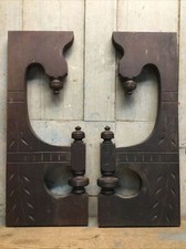 Antique Victorian Pump Organ Oak Parts Pair Architectural Salvage Vintage