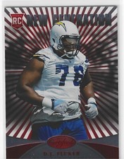 D.J. FLUKER 2013 PANINI CERTIFIED PLATINUM RED ROOKIE RC CHARGERS $1.99 ROOM