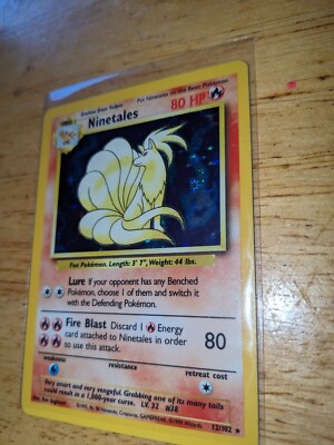 Pokemon Ninetales English Holo Rare Card - Near Mint | eBay