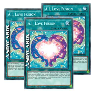 3x A.I. LOVE FUSION   (Fusion Love A.I.)   Common   MP21 EN024   1Ed   YUGIOH!