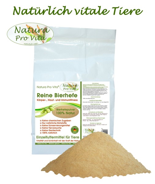 Bierhefe Pferd Biotinkur Haut Fell Verdauung Natura Pro Vita Reine Bierhefe 20Kg-image
