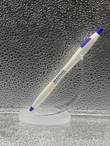 McKenzie Health System Michigan MI White Blue Hospital Advertising Ballpoint Pen