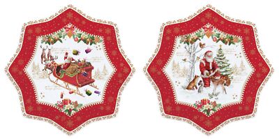 Easy Life CHME1001 - ''Christmas Memories'' 2 Dessertteller in Geschenkverp., 20cm