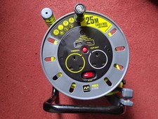 MASTERPLUG PRO XT 25M 2 USB PORTS 2 GANG SOCKET EXTENSION CABLE LEAD REEL