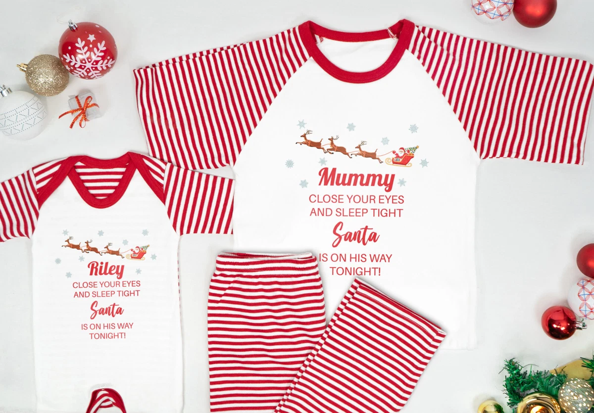 Set Pigiama Natale Famiglia Coordinati - Per Mamma, Papà, Bambini, Neonati, Stampa Natalizia, Regalo Di Coppia