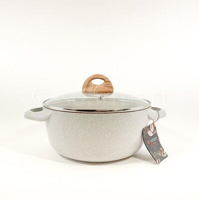 Masterclass Premium Cookware Collection 9.5'' 4.3 qt Casserole Beige Pot New