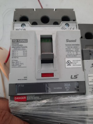 Susol LS Electric MCCB TD-125NU 30A 3 Pole Molded Case Circuit Breaker TD125FTU