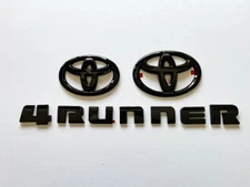 3PCS BLACKOUT Kit For 2016 - 2023 4RUNNER GLOSS BLACK EMBLEM OVERLAY KIT