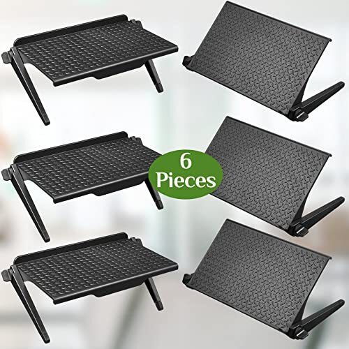 6 Pieces TV Top Shelf Screen Shelf Adjustable Monitor Top Storage Game Console