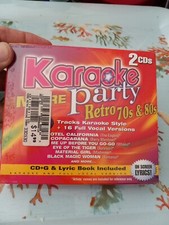 KARAOKE PARTY - More Retro 70's 80's - 2 CD - Box Set Karaoke - New B23