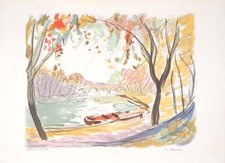 Charles CAMOIN: Tow Path, Original Lithograph Signed