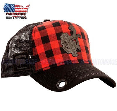 Red Monkey Buffalo Logo Black RM1479 New Limited Edition Unisex Trucker Hat Cap