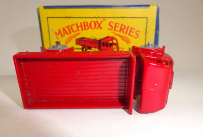 Matchbox 1-75 series No. 20A ERF Stake Truck dark red rare grey