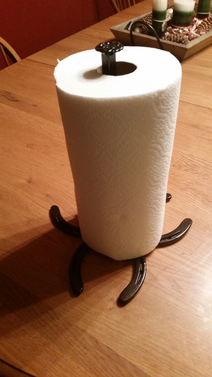 Horseshoe & Star Standing Toilet Paper Holder