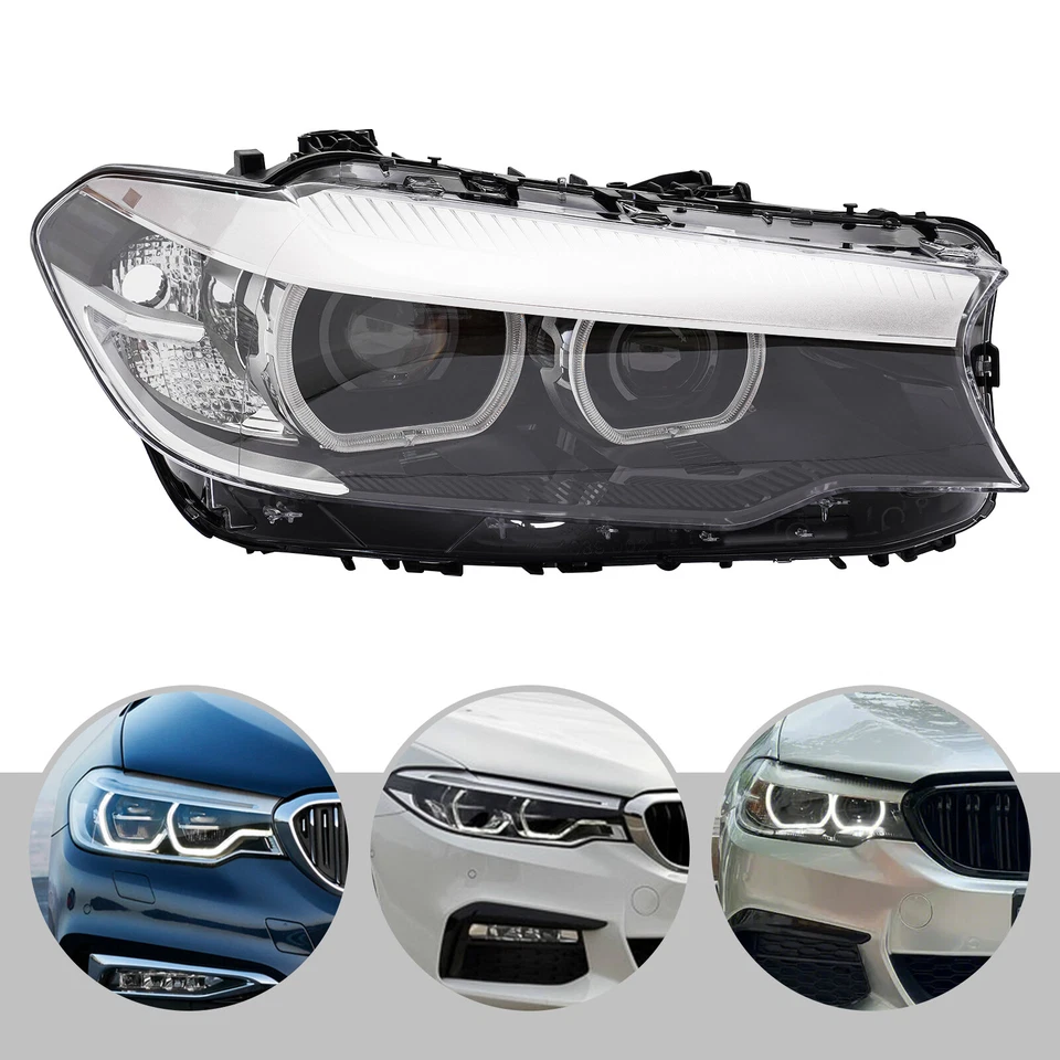 LED Passenger Headlight For 2017 2018 2019 2020 BMW 5 Series G30 530i 540i M5 - Image 2 of 4