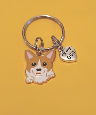 Entzückender Corgi Hundegesicht Schlüsselanhänger Taschenanhänger liebenswert nützlich wunderschönes Geschenk    